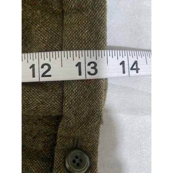 Vintage Pendleton 100% Virgin Wool Pants Womens Green Cropped Modified Size 16 - Picture 15 of 16